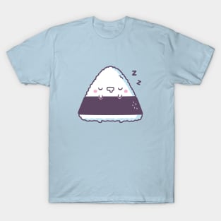 Cute Sleeping Onigiri Japanese Rice Ball T-Shirt